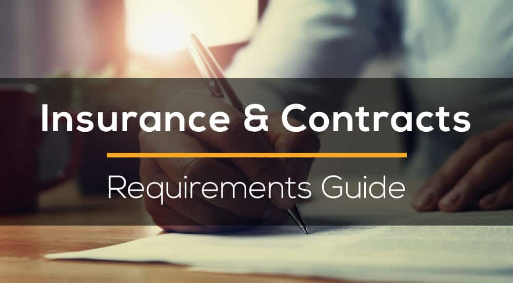 Insurance and Contracts Requirements guide