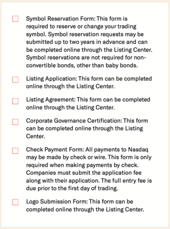 NASDAQ-requirements